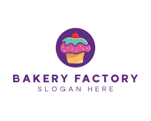 Cherry Cupcake Bakery logo design