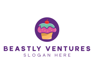 Cherry Cupcake Bakery logo design