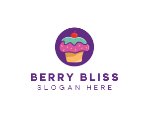 Cherry Cupcake Bakery logo design