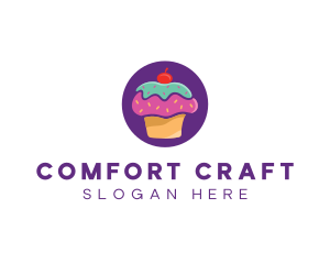 Cherry Cupcake Bakery logo design