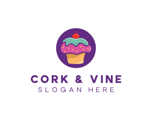 Cherry Cupcake Bakery logo design