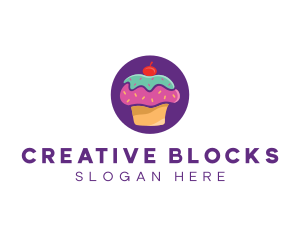 Cherry Cupcake Bakery logo design