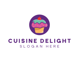 Cherry Cupcake Bakery logo design