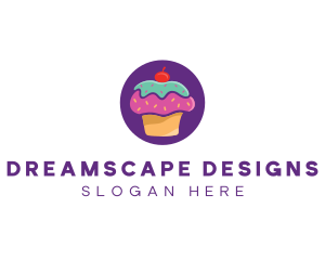 Cherry Cupcake Bakery logo design