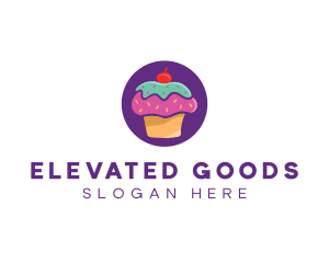 Cherry Cupcake Bakery logo design