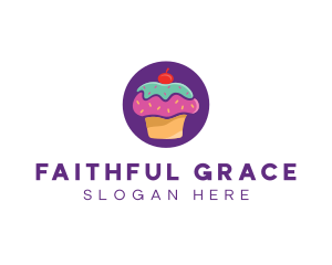 Cherry Cupcake Bakery logo design