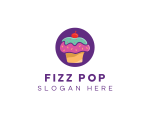 Cherry Cupcake Bakery logo design