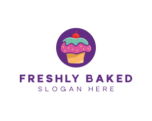 Cherry Cupcake Bakery logo design