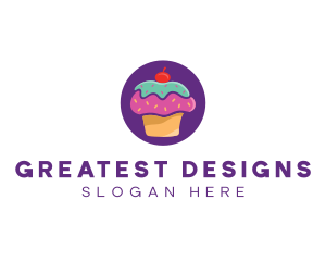 Cherry Cupcake Bakery logo design