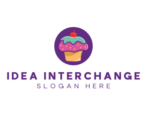 Cherry Cupcake Bakery logo design