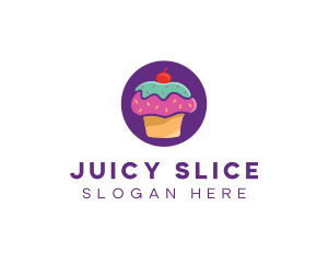 Cherry Cupcake Bakery logo design