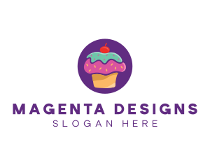 Cherry Cupcake Bakery logo design