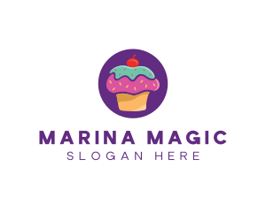 Cherry Cupcake Bakery logo design