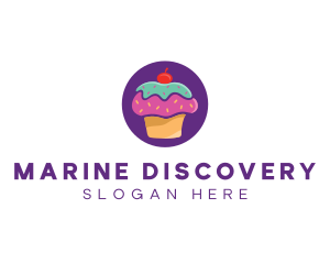 Cherry Cupcake Bakery logo design