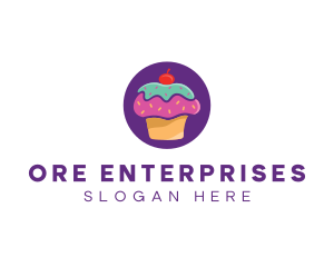 Cherry Cupcake Bakery logo design