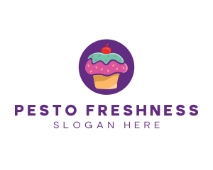 Cherry Cupcake Bakery logo design