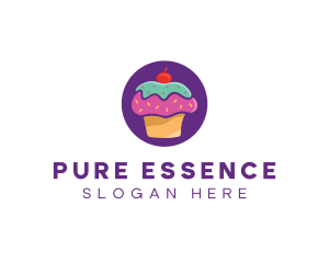 Cherry Cupcake Bakery logo design