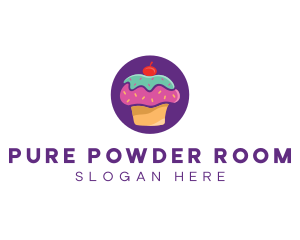 Cherry Cupcake Bakery logo design