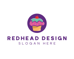 Cherry Cupcake Bakery logo design