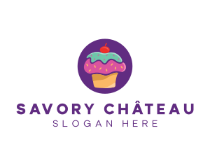 Cherry Cupcake Bakery logo design