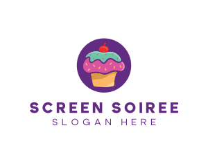 Cherry Cupcake Bakery logo design