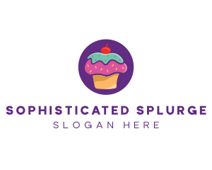 Cherry Cupcake Bakery logo design