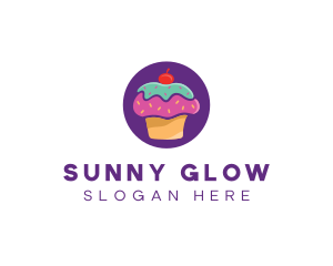 Cherry Cupcake Bakery logo design