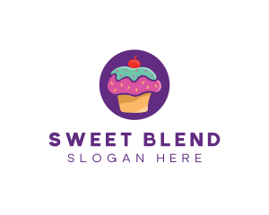 Cherry Cupcake Bakery logo design