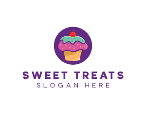 Cherry Cupcake Bakery logo design