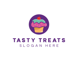 Cherry Cupcake Bakery logo design