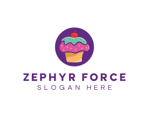 Cherry Cupcake Bakery logo design