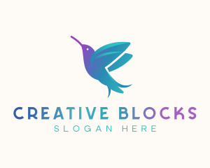 Hummingbird Avian Creative logo design