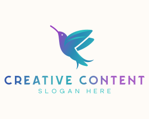 Hummingbird Avian Creative logo design