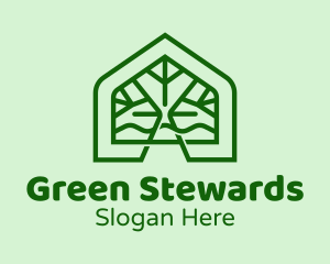 Green Tree House  logo design