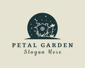 House Floral Garden  logo design