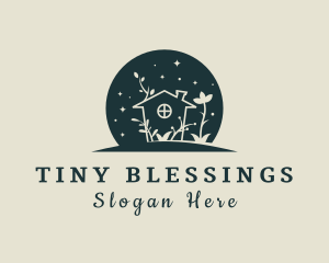 House Floral Garden  logo design