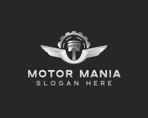 Piston Motor Automotive logo design