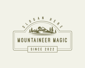 Mountain Trekking Adventure logo design