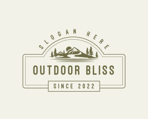 Mountain Trekking Adventure logo design