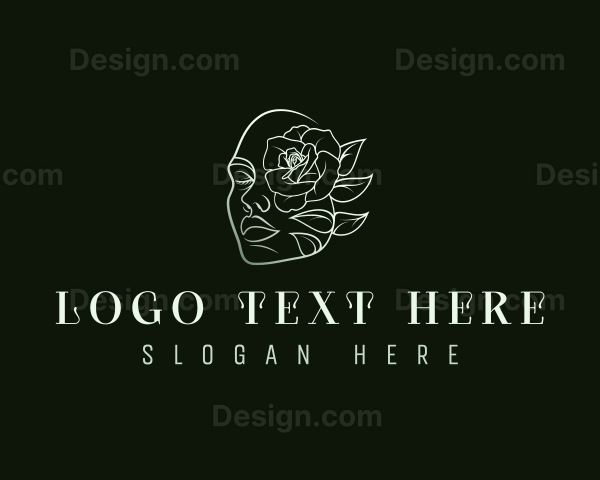 Floral Beauty Face Logo