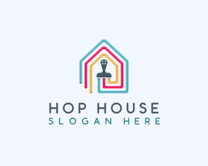 House Paint Maintenance logo design