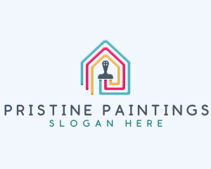 House Paint Maintenance logo design