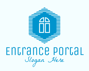 Blue Hexagon Door logo