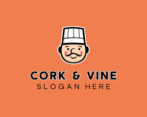 Cook Chef Cartoon logo design