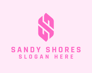 Pink Beauty Letter S  logo design