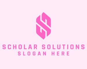 Pink Beauty Letter S  logo design