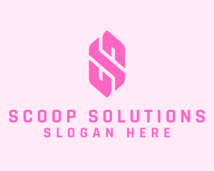 Pink Beauty Letter S  logo design