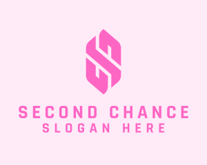 Pink Beauty Letter S  logo design