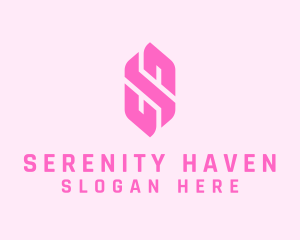 Pink Beauty Letter S  logo design