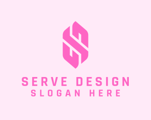 Pink Beauty Letter S  logo design